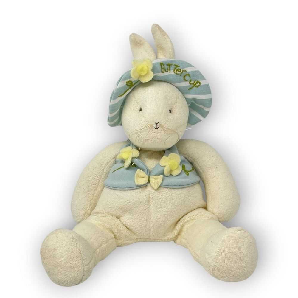 Hallmark Bunnies by the Bay Buttercup Bunny Rabbit in Hat 12โ Stuffed Plush Toy